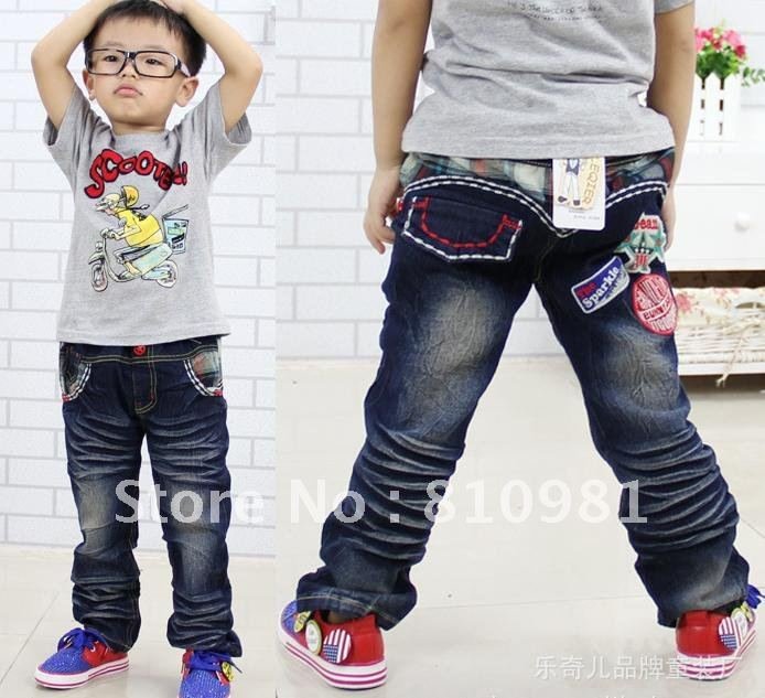 2012 new children's clothing children's clothing jeans boys pants trousers neutral