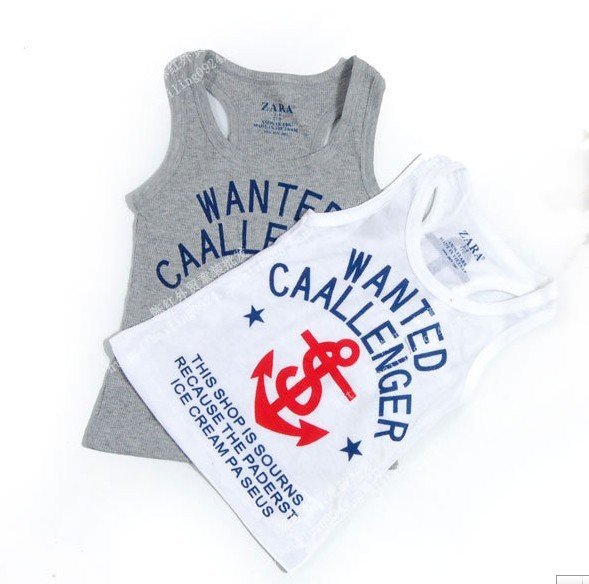 2012 NEW Children's vests/ Children's clothes/Fashion vest T-shirt