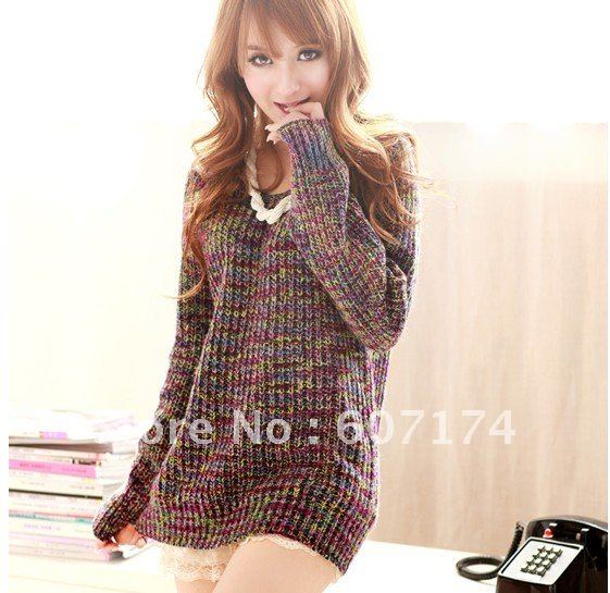 2012 New Classical style Ladies' Fashion Colorful V neck sweater,knitted wear&cardigan,3 colors,GT0790