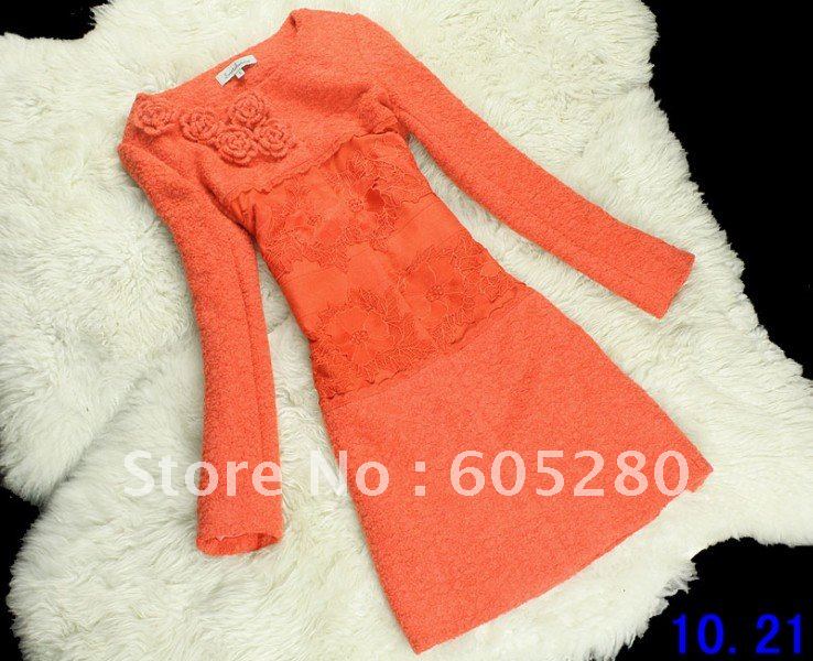 2012 new cloth material three-dimensional flowers similar applique dust coat