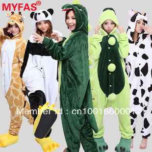 2012 NEW Couple cartoon Siamese animal dinosaur cows apartment pajamas