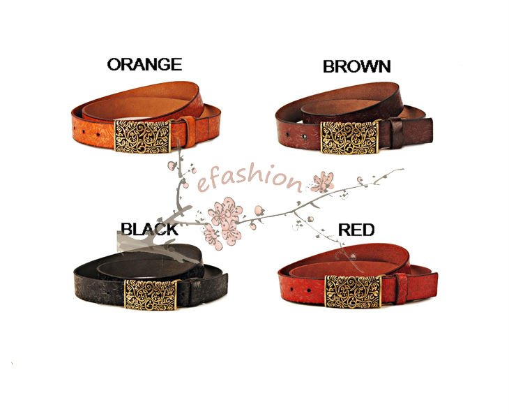 2012 New Cowhide vintage women's belt  genuine leather belt all-match fashion female belt casual EC001