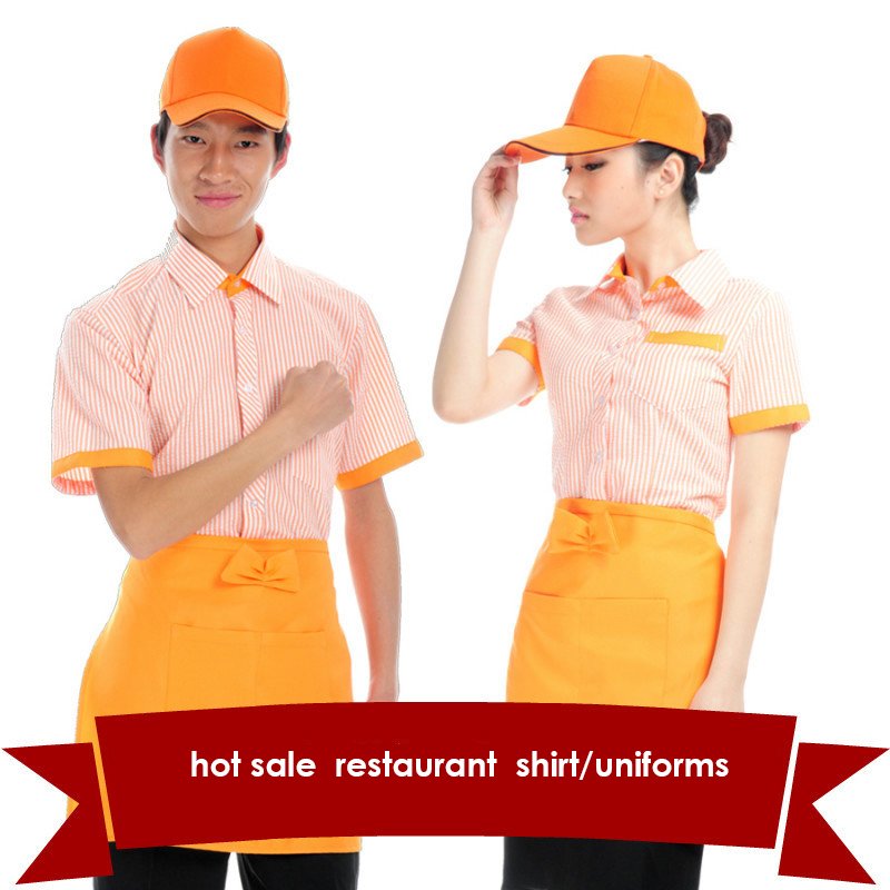 2012 new design summer short-sleeve cotton hotel workwear/hotel suits/Hotel uniforms/restaurant workwear/skirt suits