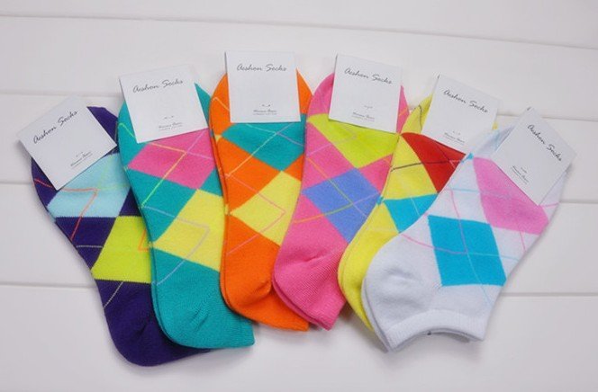 2012 New Diamond Pattern Women Combed Cotton Breathable Invisible Boat Socks,24 Pair/Lot+Free shipping