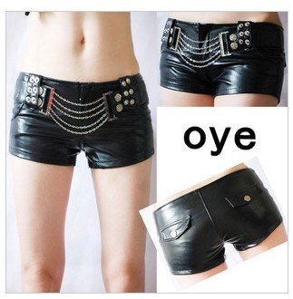 2012 new/DS chains before dancing clothing sexy low waist pants/boots leather pants/shorts/hot pants/trousers