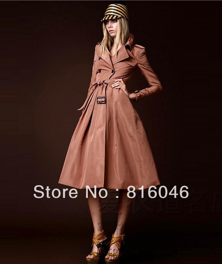2012 new!Exclusive high-end custom in autumn&winter elegant women Hitz windbreaker jacket Slim put on a large lady fashion coat