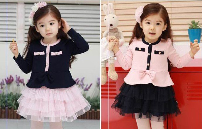 2012 New Fashion Autumn Outfit Foreign Trade Children's Clothing Hot Clothing Fair Maiden Dress