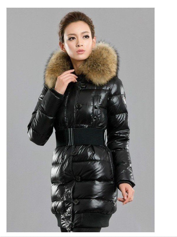 2012 NEW fashion brand Large fur collar brief all-match medium-long down coat /jacket/winter coat/winter jacket,S-XL