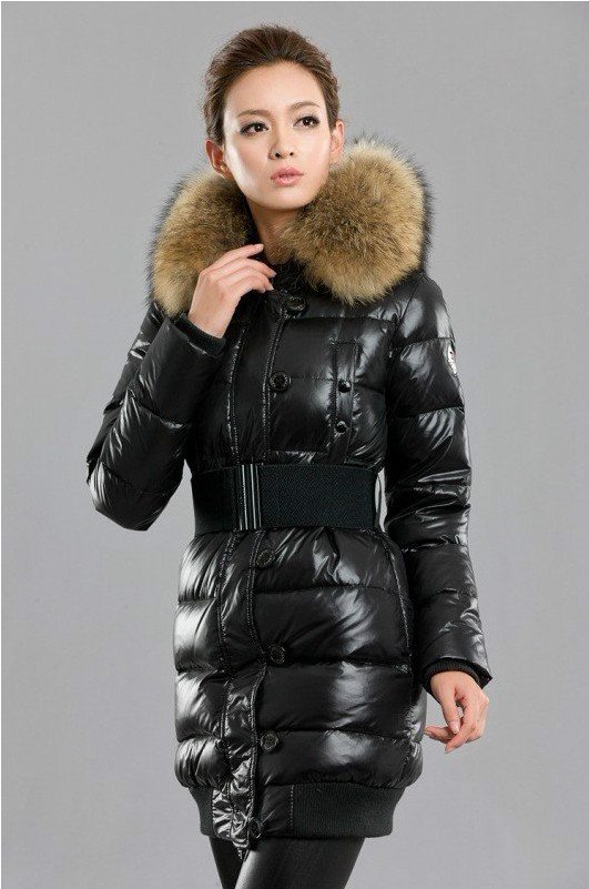 2012 NEW fashion brand Large fur collar brief all-match medium-long down coat /jacket/winter coat/winter jacket,S-XL