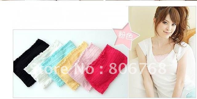 2012 New Fashion Casual Women Candy colors Vest  Women's Wrapped chest Bra Tank Tops 10pcs/lot  Free Shipping