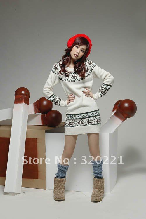 2012 new Fashion hot-selling 548 fashionable casual onta pattern medium-long all-match sweater