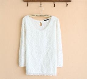 2012 new fashion korean women autumm long sleeve zar z@ra shirt/t shirt white lace chiffon blouse for women