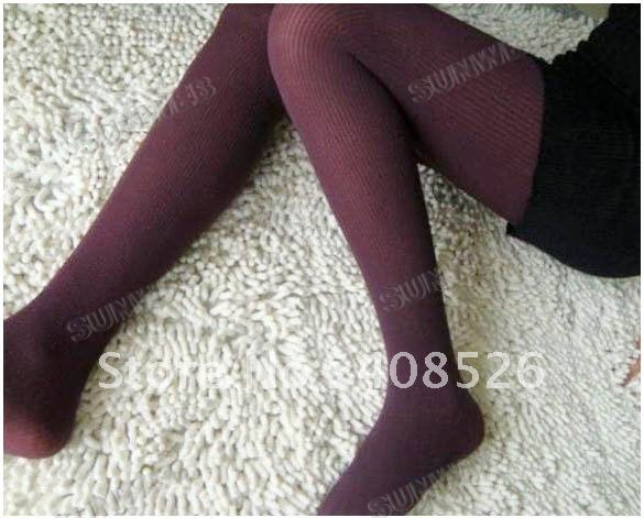 2012 new fashion Ladies Beautiful Slim Vertical Twist Pantyhose Opaque Leggings Velvet Stockings free shipping 5242