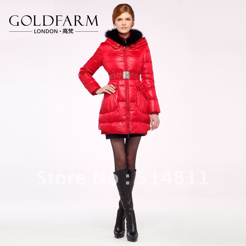 2012 new fashion winter women down jacket long warm thickening outwear down coat