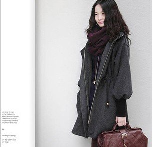 2012 new fashion women ladies' big size casual zipper trench coat, outwear winter cotton tops jacekts M L XL TA8306