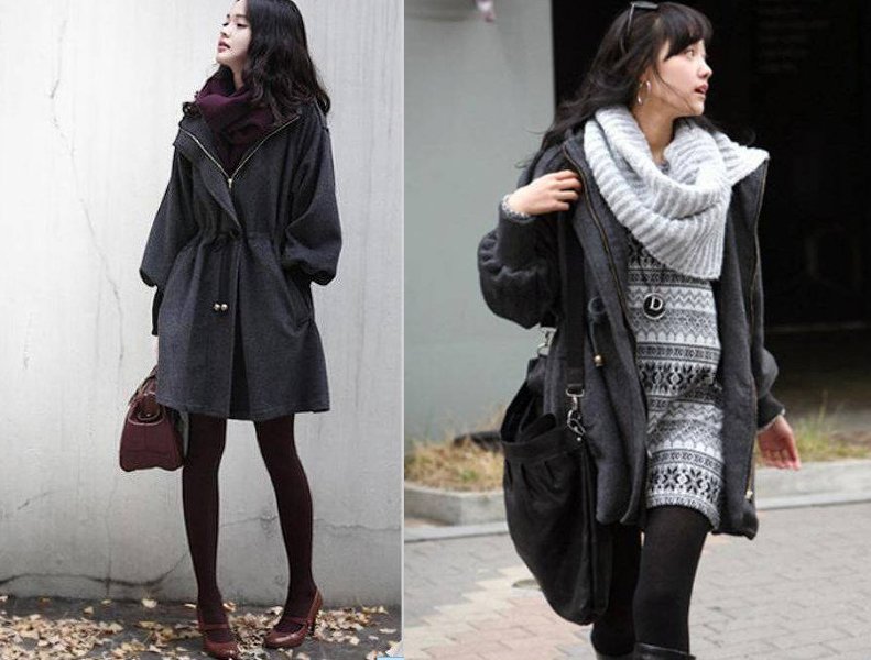 2012 New Fashion Women's Slim Wool Trench Coat Parka Jacket Outerwear