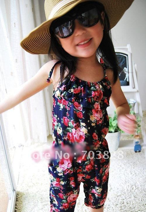 2012 new flower girls summer sets princess costumes children's outfits 2 colors summer