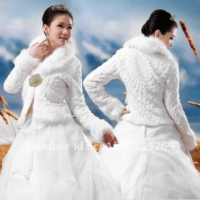 2012 new high-grade long-sleeved white wool shawls wedding dresses  the bride wool shawls small coat