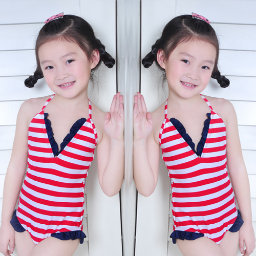 2012 new  hot spring female child swimwear one-piece dress swimwear child swimwear child
