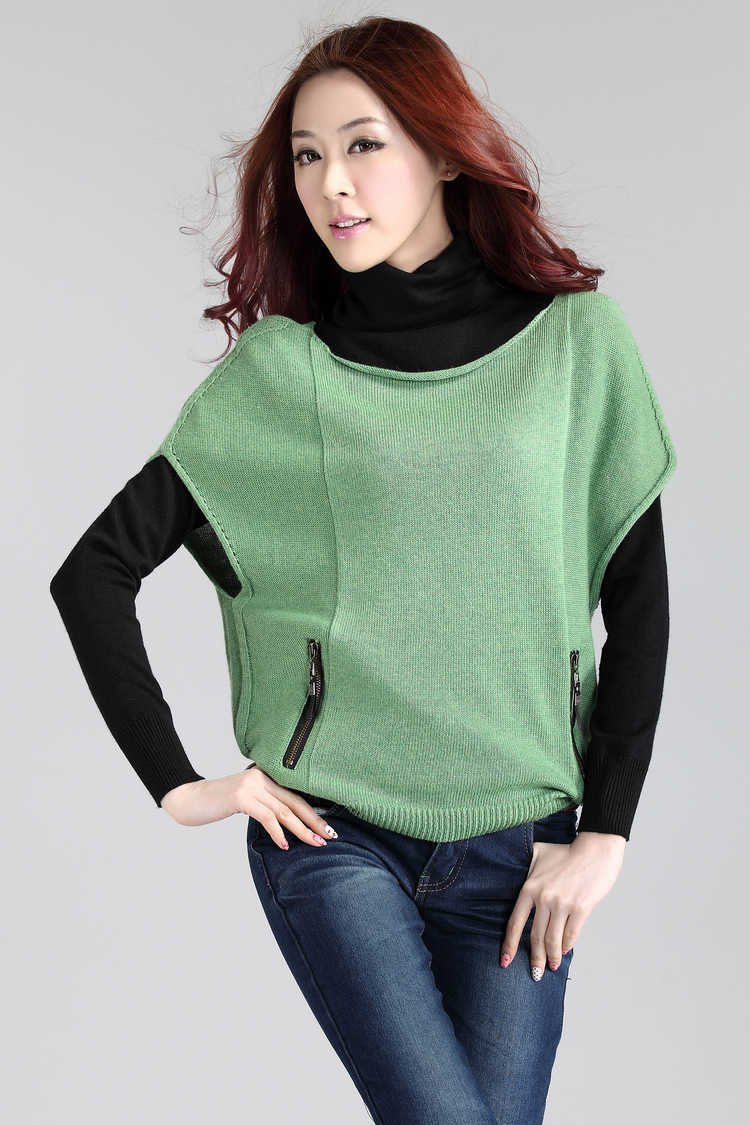 2012 New,Korean/Japan women's fashion Short sleeve pocket cardigan sweater/ladies casual o-neck knitting pullover,8colors,X2264