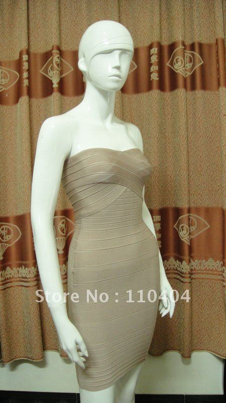 2012 New prodict  Women's Noble sexy Bandage Dress Strapless Mini Evening Dress Celebrity Cocktail Dresses