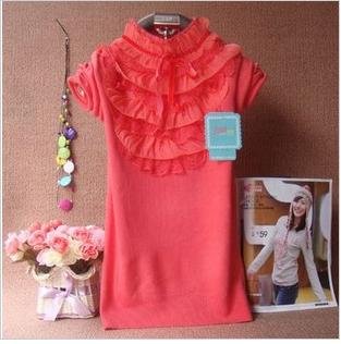 2012 new promotion lace knitwear long sleeve women's bottom shirt,free shipping