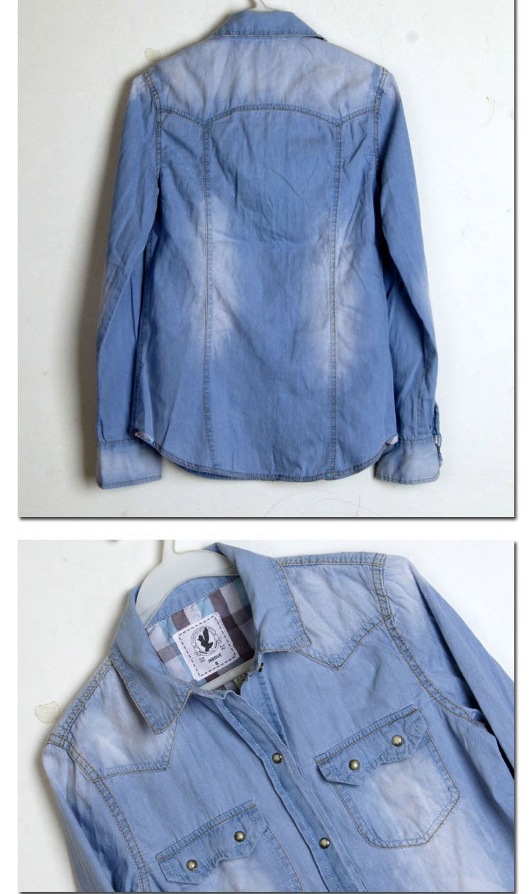 2012 new retro to do the old style two-pocket plaid cowboy shirt