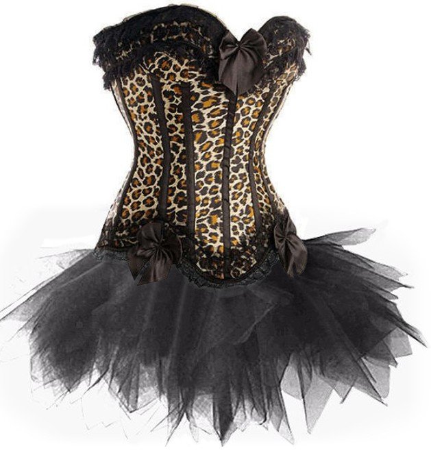 2012 New Sexy CORSET & Black TUTU SET / G-String Sexy Lingerie Wholesale,Corset Dress