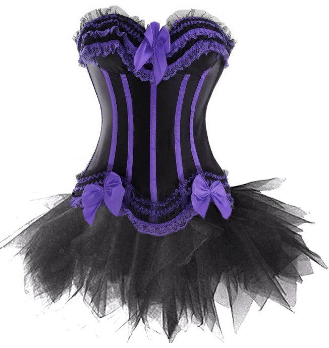 2012 New Sexy CORSET & Black TUTU SET / G-String Sexy Lingerie Wholesale,Corset Dress