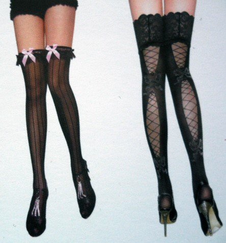 2012 New Sexy Hollow Lace Bowknot Ladies Long Socks,Women Over Knee Tights Leggings Stockings,Free Shipping
