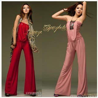 2012 new style Free Shipping ladies  jumpsuit / ladies milk silk siamese trousers/ladies slim jumpsuit 3 color