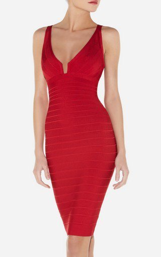 2012 new style HL evening dress red V-neck wedding dress spaghetti strap bandage sheath dress fashion women's skirtes
