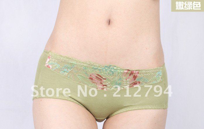 2012 new style lady hollow out sexy briefs Flower bud silk close-fitting underwear for women