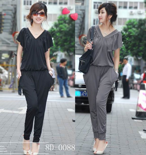 2012 New Style V-neck Harem Pants New Style Jumpsuit &Rompers for lady 923#
