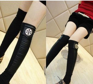 2012 new style version of the European leg of the 2012 Hitz Women fight skin sheet iron decorative fashion Trendy socks