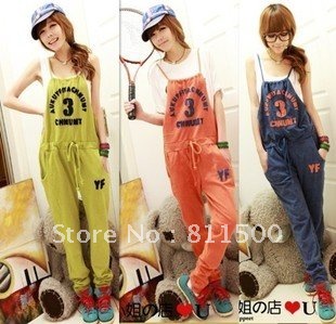 2012 New summer new Korean wild leisure loose sling Siamese pants overalls piece pants