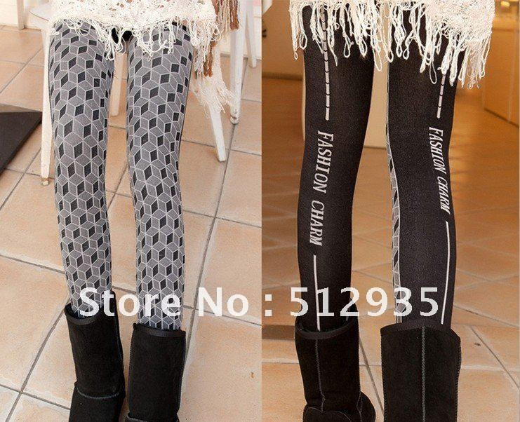 2012  New Thicken Warmer Women Leggings ,Joker Both the positive and negative wearing  Lady's Ninth Pants ,Free Shipping #2190