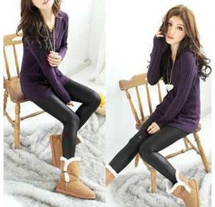 2012 new tight leather pants, pencil pants Slim was thin trousers boots pantsfree shipping