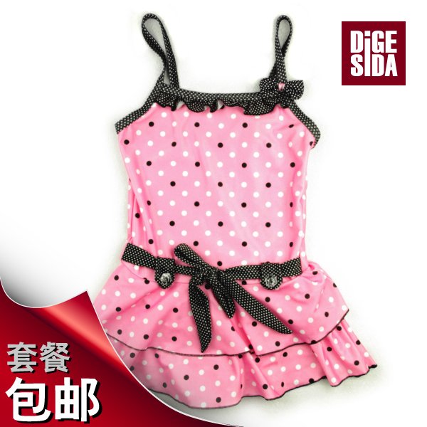 2012 New~Toddler Girls' Pink Bikini one Piece Swimwear Swimsuit Swimming Suit Bathing Suit Costume
