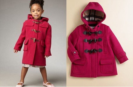 2012 NEW winter brand fashion big dust coat, female children coat, coat 6 piece/lot girl jacket  free delivery