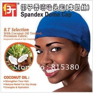 2012 new women fashion personality Coconut fragrance hip-hop cap Spandex Dome Cap    Color box packaging