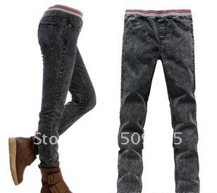 2012 NEW women's jeans with color pencil render pants jeans free shipping