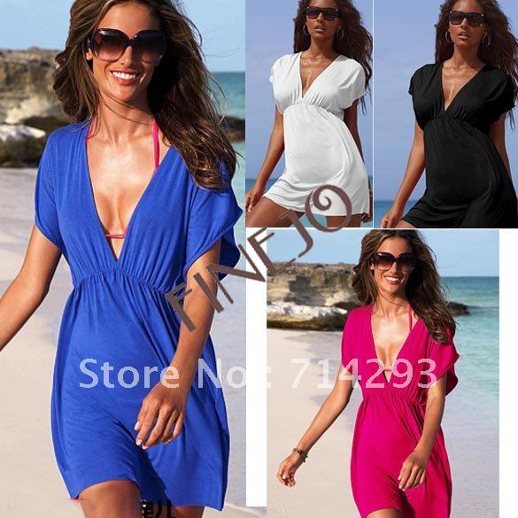 2012 New Women Sexy Nylon Swimwear Dress Bikini Cover Up Beach Free shipping 3630