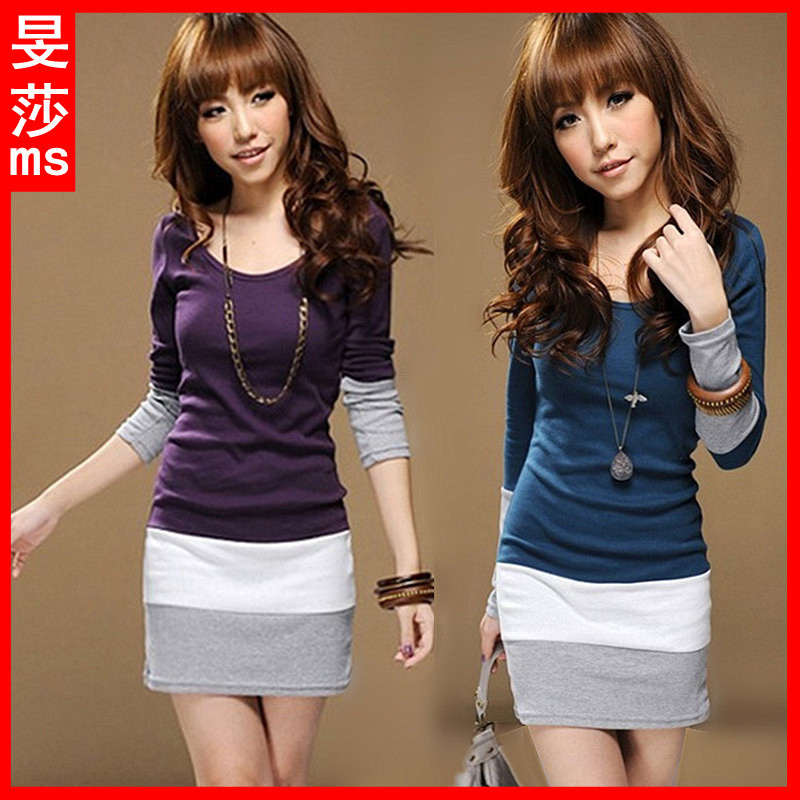 2012 NEW womens plus Fleece Winter Dress winter dress, thickened base skirt dress for women freeshipping