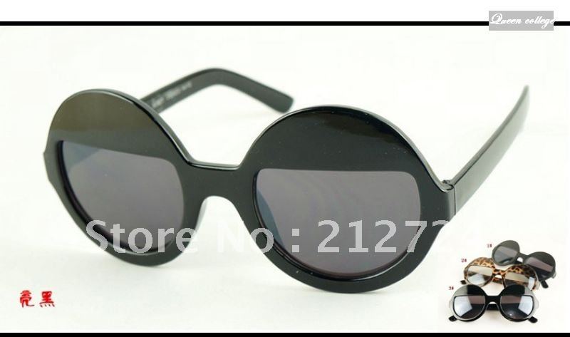 2012 Newest Free Shipping Brand New Retro plastic sunglasses women Fashion LadyGaGa Round box glasses DT0117
