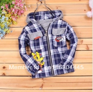 2012 Newest kids jacket coat 2-side wear 3pcs/lot boys outerwear with hooded for children Children clothing