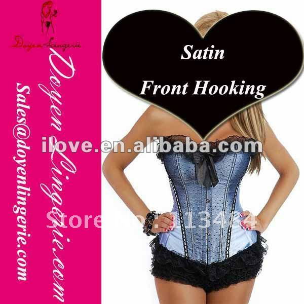 2012 Newest Satin Bustier Top Big Women Corset DH820