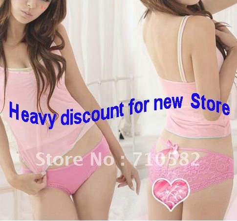 2012 newest style Lace sexy women panties/underwear /briefs with bow tie 20 pcs/lot  Free shipping