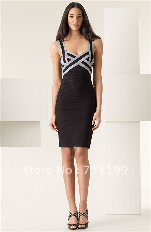 2012 newest style Max Ariza ,Black bandage dress,HL bandage dress,nightwear ladies,evening dress,party skirts,Free shipping
