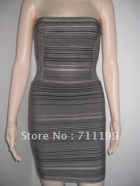2012 newest style Max Ariza ladies dress,Gray,HL bandage dress,nightwear ladies ,party costumes,Free shipping